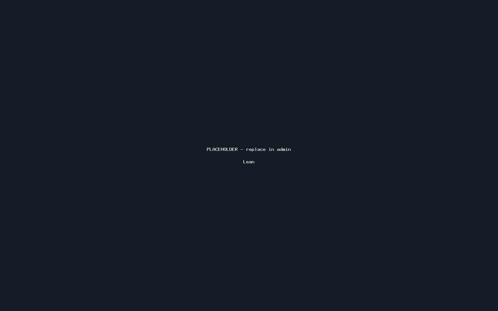 Placeholder image for Lean